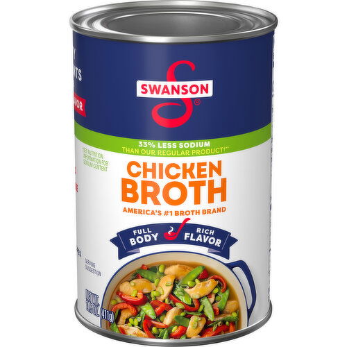 Swanson® Natural Goodness® 33% Less Sodium Chicken Broth