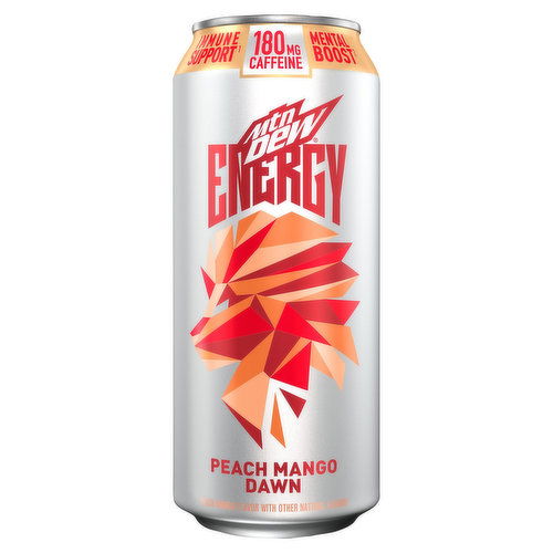 Mtn Dew Energy Energy Drink, Peach Mango Dawn