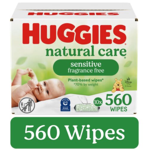 Huggies Natural Care Wipes, Fragrance Free, Sensitive, Disney Baby
