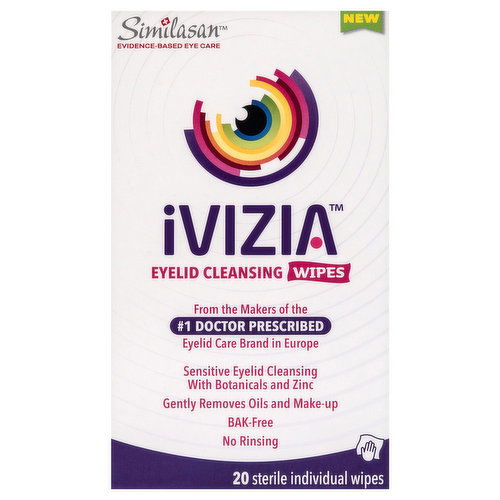 Similasan Ivizia Wipes, Eyelid Cleansing