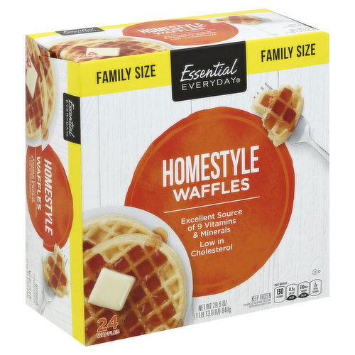 Essential Everyday Waffles, Homestyle, Family Size