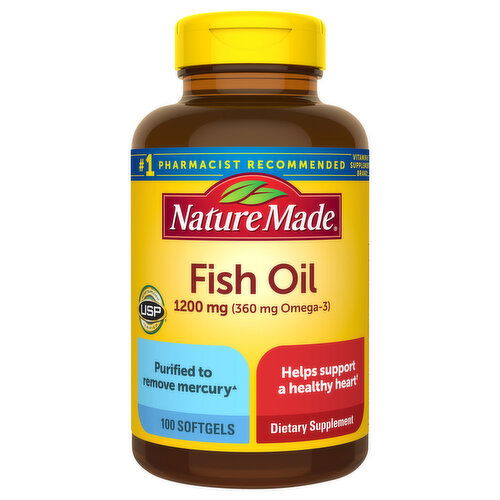 Nature Made Fish Oil, 1200 mg, Softgels