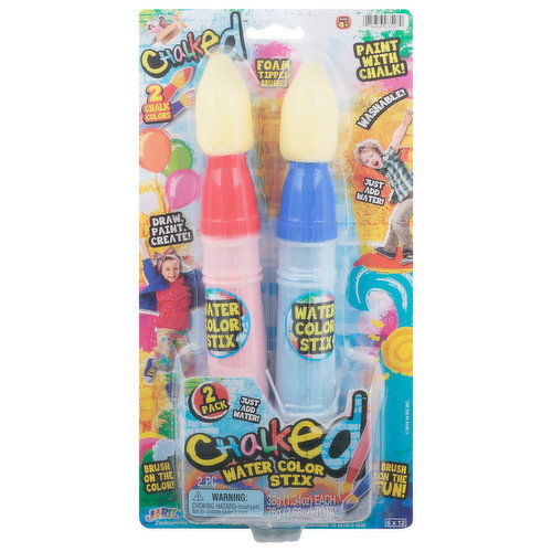 Chalked Chalk, Water Color Stix, 2 Pack