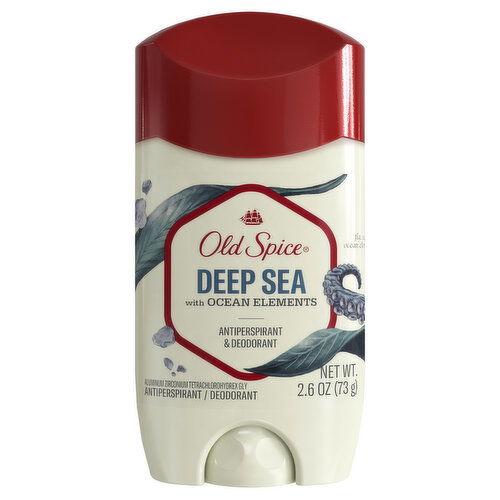 Old Spice Fresher Collection Old Spice Men's Antiperspirant & Deodorant Deep Sea with Ocean Elements, 2.6 oz