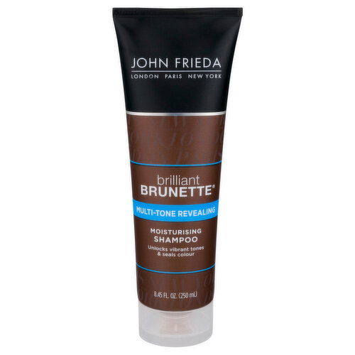 John Frieda Brilliant Brunette Shampoo, Moisturising, Multi-Tone Revealing