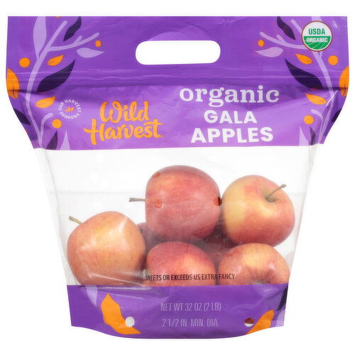 Wild Harvest Appples, Organic, Gala