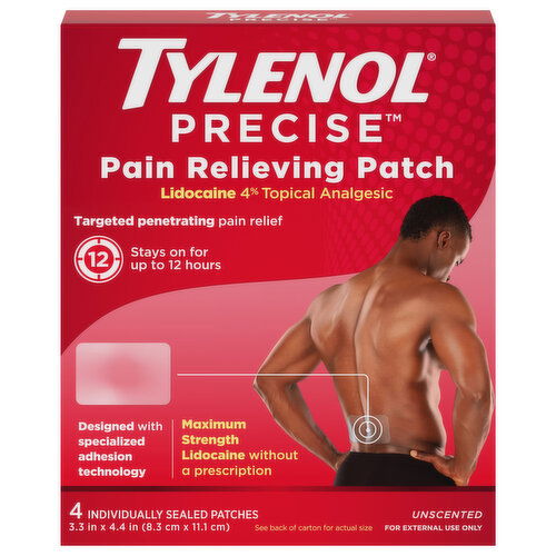 Tylenol Precise Maximum Strength Unscented Pain Relieving Patch