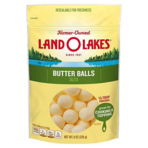 Land O Lakes Salted Butter Balls, Made with Sweet Cream and Salt