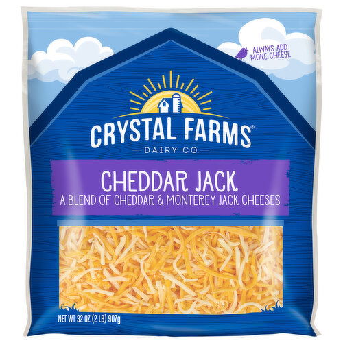 Crystal Farms Cheese, Cheddar Jack