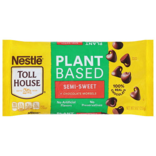 Toll House Morsels, Plant Based, Semi-Sweet, Chocolate