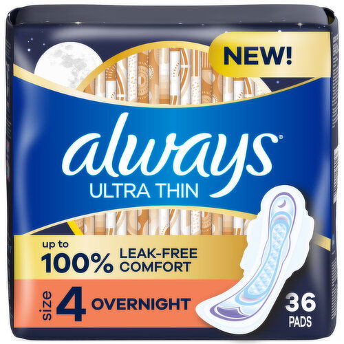 Always Ultra Thin Ultra Thin Pads, Size 4