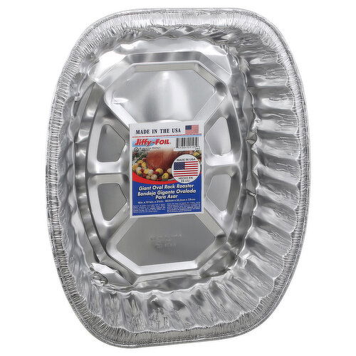 Jiffy-Foil Rack Roaster Pan, Giant Oval