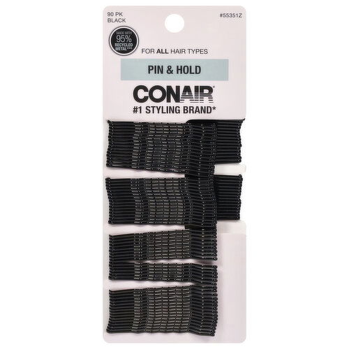 Conair Black Pin & Hold Hair Pins