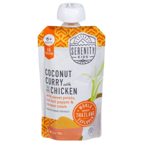 Serenity Kids Coconut Curry, with Chicken, 6+ Months