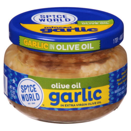 Spice World Garlic, Olive Oil, Minced