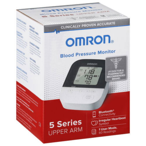 Omron Blood Pressure Monitor, Upper Arm, 5 Series