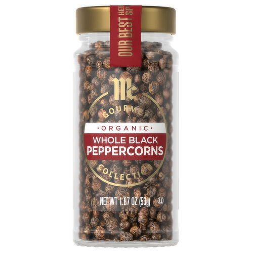 McCormick Gourmet Organic Whole Black Peppercorns