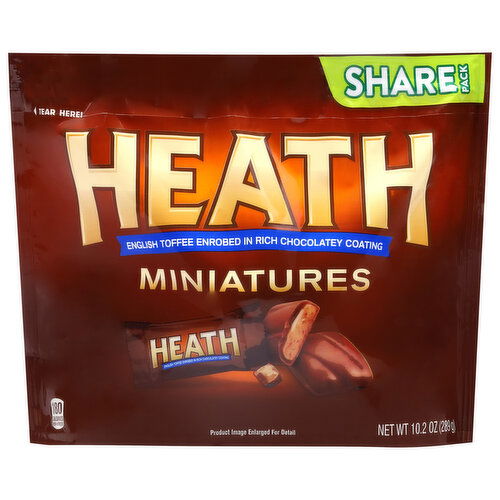 Heath English Toffee Bar, Milk Chocolate, Miniatures, Share Pack