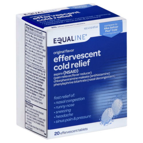 Equaline Cold Relief, Effervescent, Original Flavor, Tablets