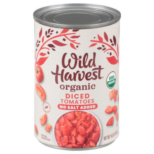 Wild Harvest Tomatoes, No Salt Added, Organic, Diced