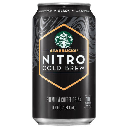 Starbucks Nitro Premium Cold Brew Black Unsweetened Coffee Drink