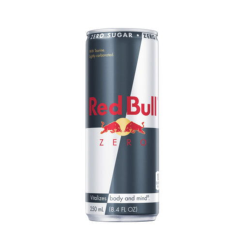 Red Bull Zero Energy Drink Zero Sugar, 80mg Caffeine