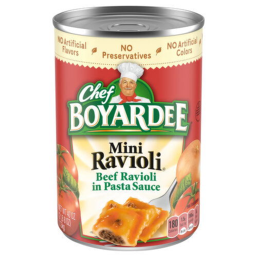Chef Boyardee Beef Mini Ravioli in Pasta Sauce