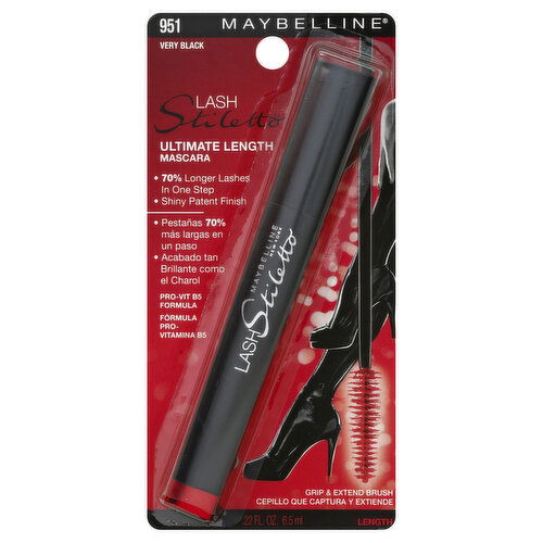 maybelline Mascara, Ultimate Length, Very Black 951