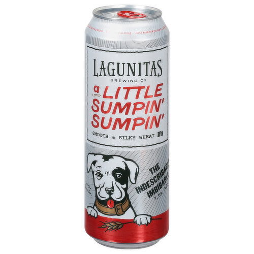 Lagunitas Brewing Co Beer, Smooth & Silky Wheat, IPA, A Little Sumpin' Sumpin'