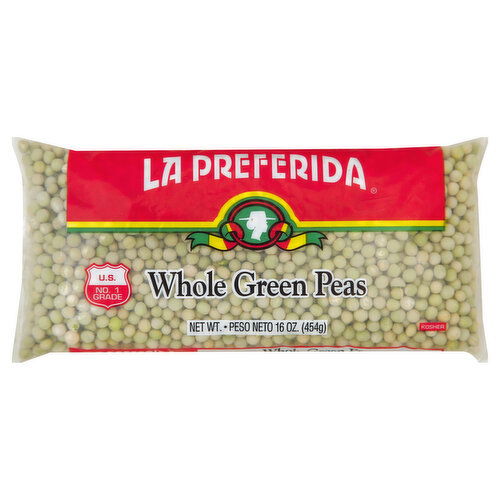 La Preferida Green Peas, Whole