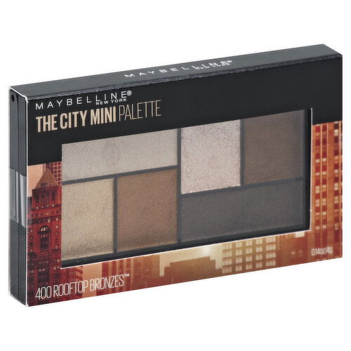 maybelline The City Mini Eyeshadow, Palette, Rooftop Bronzes 400