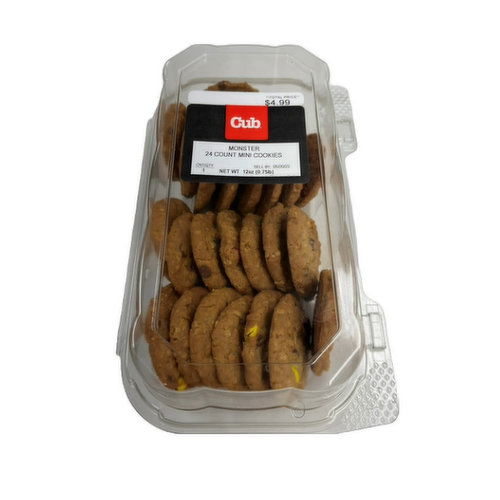 Cub Bakery Monster Mini Cookies 24 Count