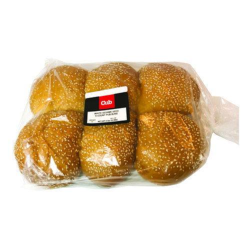 Cub Bakery Sesame Seed Pub Buns