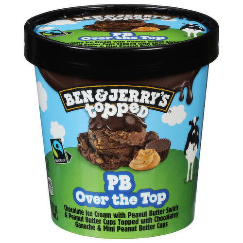 Ben & Jerry's Ice Cream, PB Over the Top, Topped