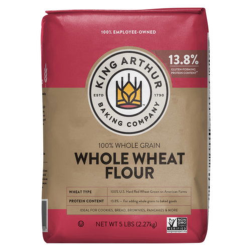 King Arthur Baking Company Flour, Whole Wheat