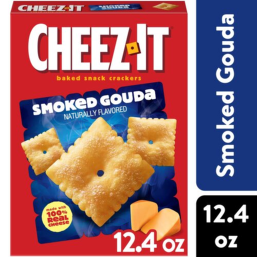 Cheez-It Baked Snack Crackers, Smoked Gouda