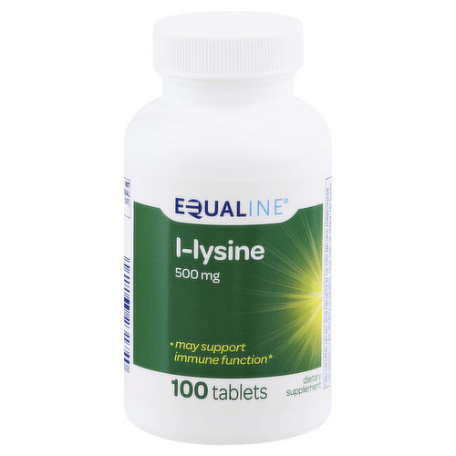 Equaline L-Lysine, 500 mg, Tablets