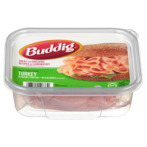 Buddig Turkey, Smoked, Chopped, Pressed