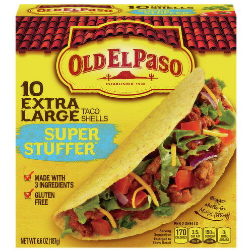 Old El Paso Super Stuffer Taco Shells, Extra Large