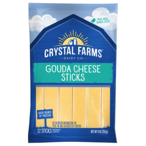 Crystal Farms Cheese Sticks, Gouda