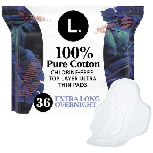 L. Ultra Thin Ultra Thin Pads with Wings, Overnight