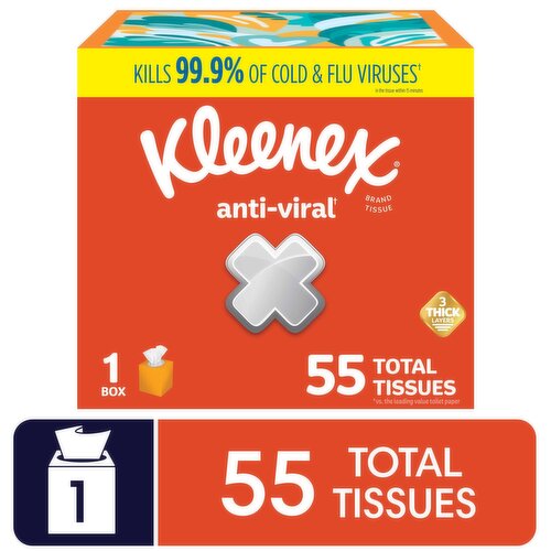 Kleenex Anti-Viral 3-Ply Anti-Viral Tissues