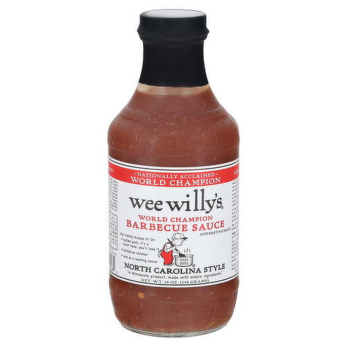 Wee Willy's Barbecue Sauce, North Carolina Style