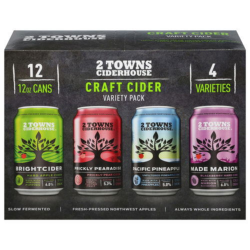 2 Towns Ciderhouse Craft Cider Variety Pack
