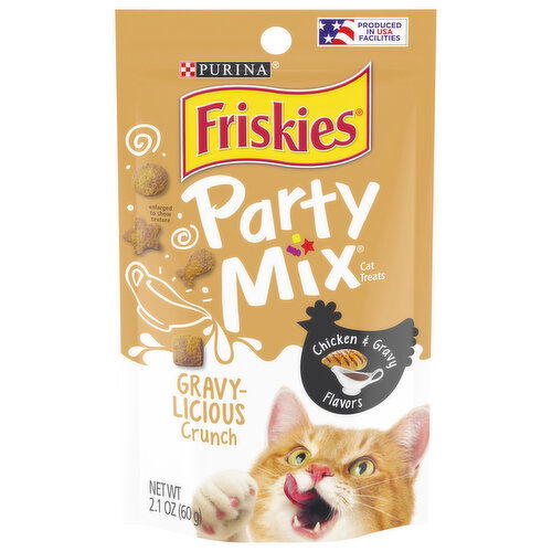 Friskies Party Mix Cat Treats, Chicken & Gravy Flavors