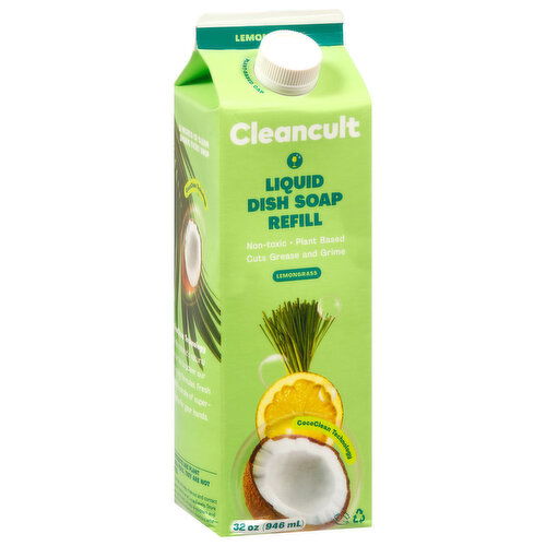 Cleancult Liquid Dish Soap Refill, Lemongrass