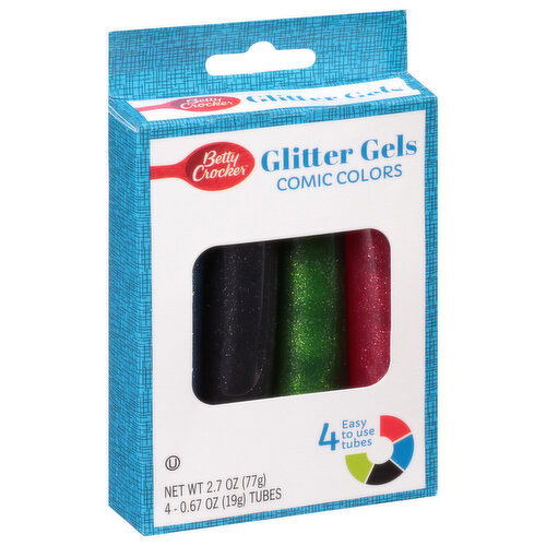 Betty Crocker Glitter Gels, Comic Colors