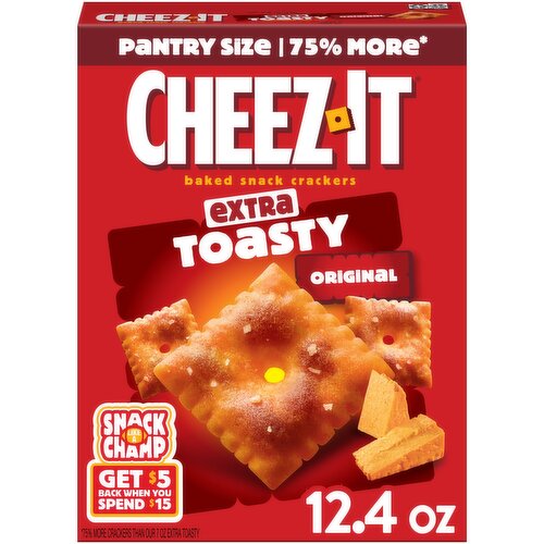 Cheez-It Cheese Crackers, Extra Toasty