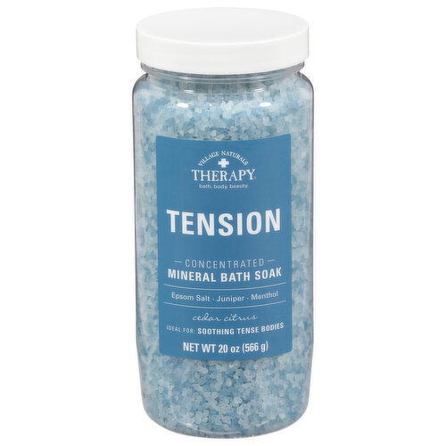 Village Naturals Therapy Mineral Bath Soak, Cedar Citrus, Tension