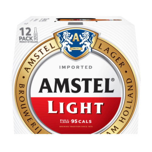 Amstel Light Beer, Lager, 12 Pack